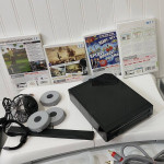 Nintendo Wii Black Game FIT Console (RVL-001) WORK-OUT Bundle Lot Test