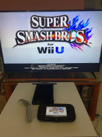 Wii U with Super Smash Bros
