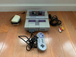 SNES Super Nintendo Console Bundle W/ Game and Controller