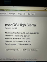 MacBook Pro Retina 15 inches