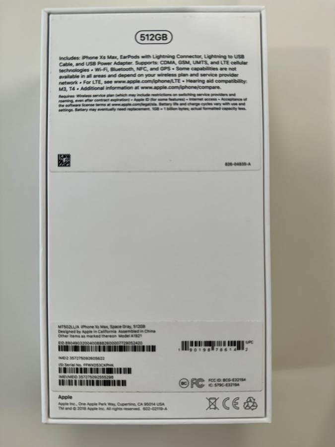 iPhone XS MAX 512GB