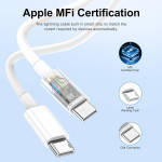 3-Pack iPhone 15 Charger 20W USB-C Fast Charging Block with Apple MFI