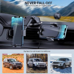 Phone Mount for Car Phone Holder [Military-Grade Suction & Stable Clip