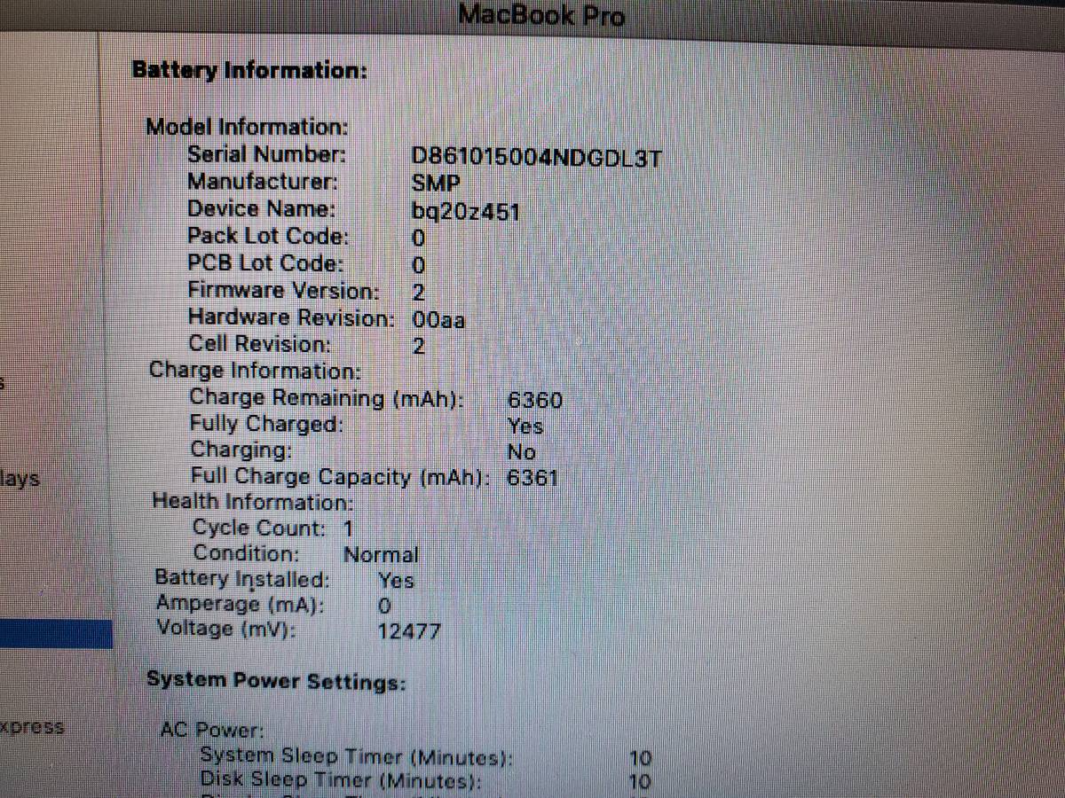 Macbook Pro 2012 **CATALINA **SSD