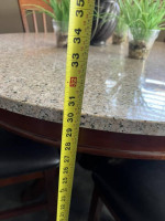 Granite Kitchen Table with 4/chairs