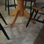 Solid oak kitchen table w 4 chairs