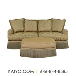 Thomasville Traditional Saddle Arm Sofa with Ottoman (Was 2500)