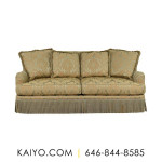 Thomasville Traditional Saddle Arm Sofa with Ottoman (Was 2500)