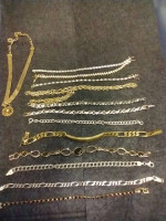 Gold and diamond rings