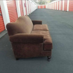 Vintage brown sofa couch