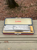 Three Harmonicas: one Hohner 64 Chromonica + two Hohner Marine Band