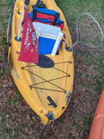 Hobie peddle kayaks with trailer