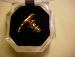 SENIOR DE MOLAY 50 YEAR PIN, GOLD TONE, W/CASE, FROM SARASOTA ESTATE