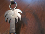 Vtg Sterling silver Palm Tree Bracelet and Pendant / Brooch