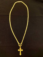 6 baht chain 23k gold