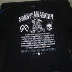 Sons Of Anarchy No Rules No Masters 3XL T-Shirt