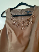 Rafaella -Brown Summer Dinner Dress