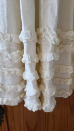 Linen/Rayon Kids Size 10 White Summer Dress