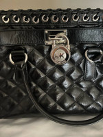 Michael Kors Hamilton hippie grommet quilted leather bag