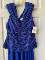 Formal long dress. Royal Blue. Size 16. New with tag.