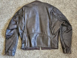 Lesco Café Racer Leather Motorcycle Jacket