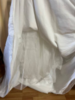 Morilee White Wedding Dress & Veil- see description for measurements