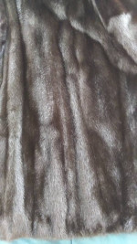 Black Mink Jacket and storage / travel bag