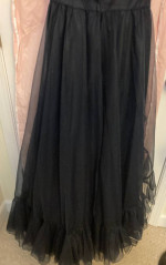 Vintage 1985 prom dress, dark blue