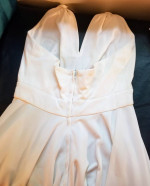 Long, white, halter dress size 8