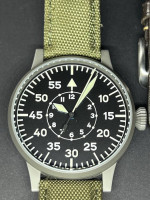 Laco Paderborn Pilot Watch Original Stainless Steel WWII FL23883 Full Kit