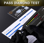 New 5ct Certified Moissanite Engagement Ring, size 7