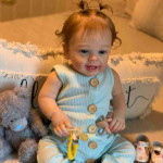 60CM Smiling Silicone Baby Dolls That Look Real Soft Bodied Handmade Lifelike Reborn Baby For All Age