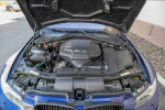 2008 BMW M3 engine view with V8, showcasing Cold Weather and Premium packages, Interlagos Blue Metallic