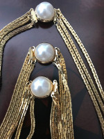 Necklace, choker and bracelet