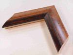 Brown wooden frame for painting, poster or photo Width 1.65 inches, Height 0.8 inches.