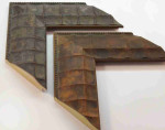 Unusual Picture Frame Turtle. Wood Frame Brown and Dark Brown. Width 3" x Height 1.1".