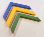 Colorful Stylish Picture Wood Frames. Width 0.75" x Height 0.55".