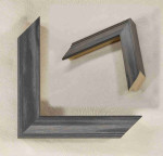 Photo Frame, Wood Gray with Gray Veins, 1" Width, 0.8" Height.
