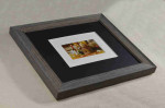 Photo Frame, Wood Gray with Gray Veins, 1" Width, 0.8" Height.