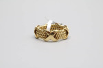 Tiffany & Co 18k Yellow Gold Schlumberger 4 Row Rope X Ring Size 6