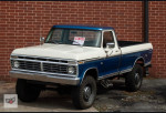 1991 Ford F-250 XL truck for sale, featuring a blue and white exterior, in good condition.