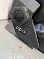 Close-up of a BMW Recaro seat adjustment knob for classic BMW models like E12 and E24.