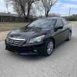 2012 Honda Accord EX black sedan with leather seats and cold AC, priced at $3500, clean title, fully loaded.