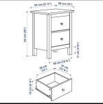 IKEA Hemnes white dresser & nightstands