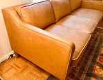 West Elm Leather Sofa