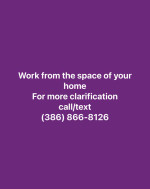 Work from home job available now. If you can’t text your phone number. Don’t contact me at all.