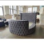 TV Beds Modern Bedroom Furniture Set Luxury King Size Bed Classic Upholstery Velvet Round Storage Queen