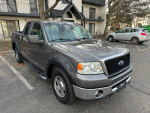 2007 Ford F-150 XLT 4WD in gray parked in a lot with clean exterior and tinted windows