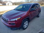 2014 Jeep Cherokee Sport FWD in red, showcasing its design and features, with 143,000 miles, reliable SUV.