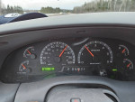 Dashboard of 2002 Ford F-150 showing mileage at 73,382 and various gauges
